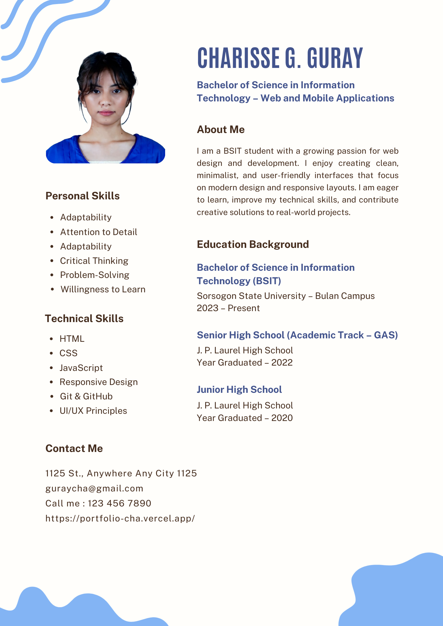 My Resume Image