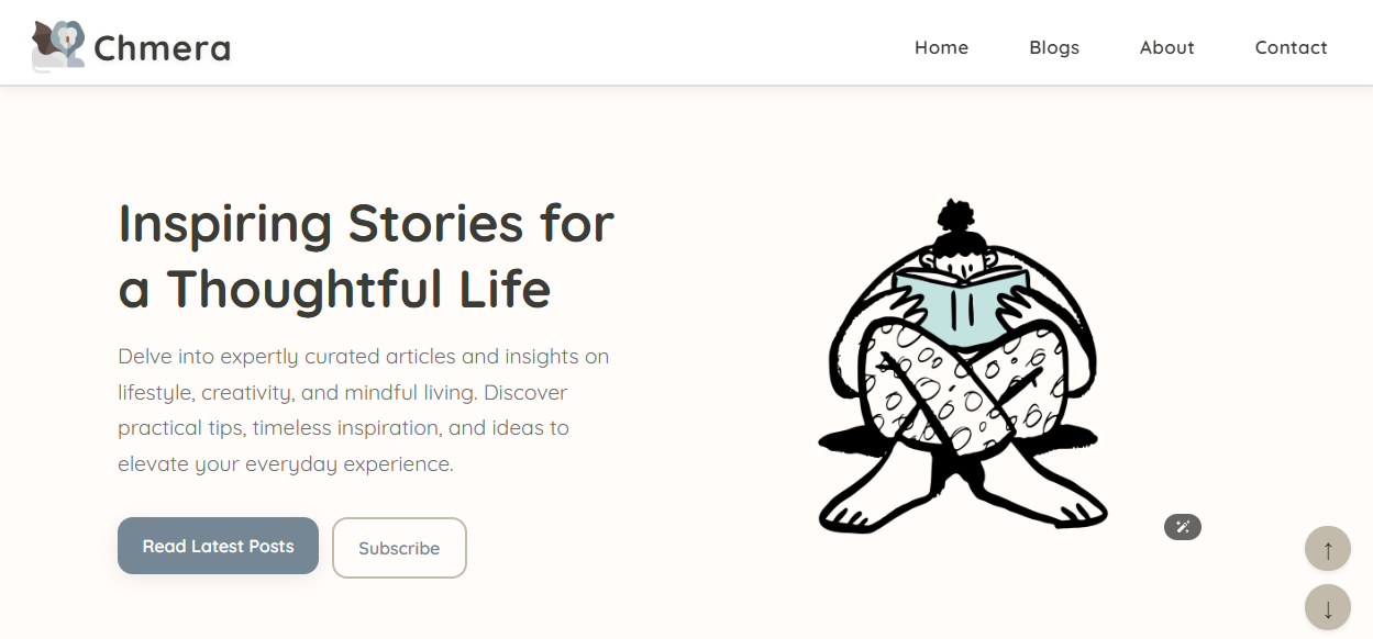 Chmera Blog Website Screenshot